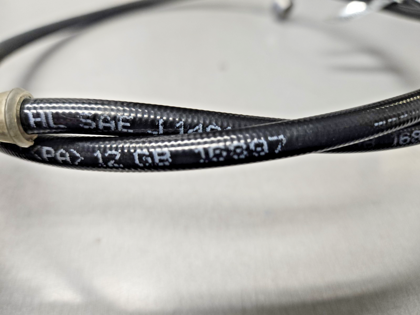BRAKE LINE Black Braided 40" Universal Brake Line #0457