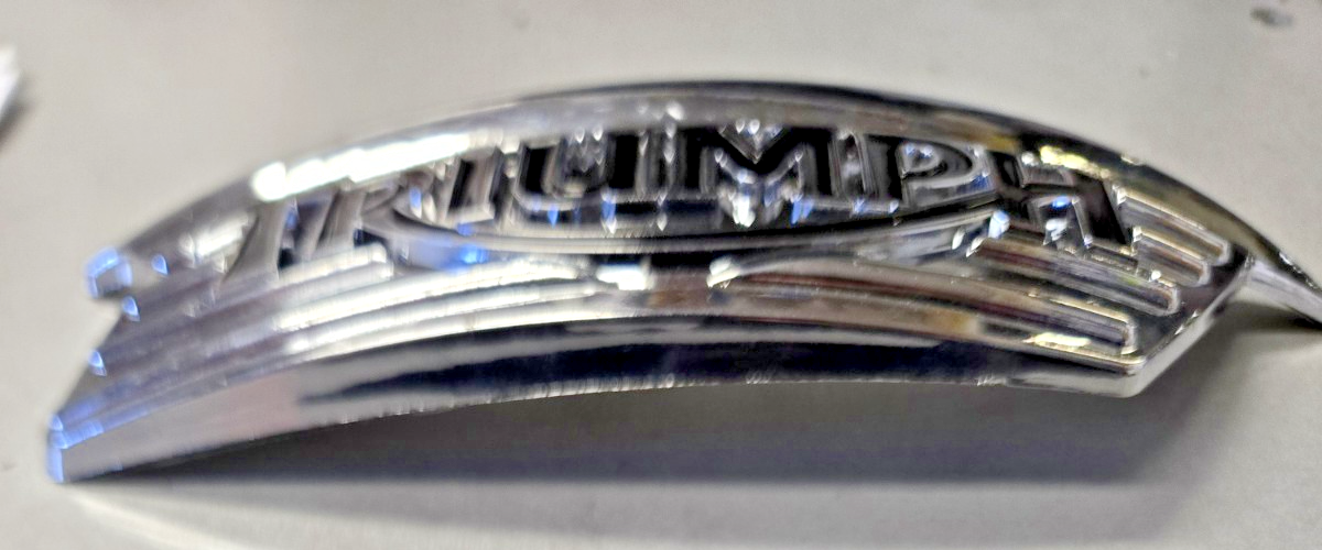 2009 - 2016 Triumph Thruxton 900 RIGHT Side Fuel Tank Badge reproduction #0716