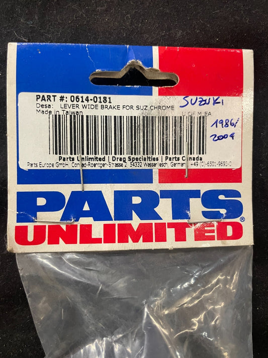 Parts Unlimited 0614-0181 Chrome Suzuki Brake Wide Lever NOS   #0292
