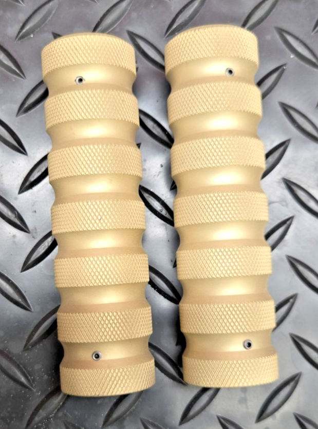 Brass Handle Bar Grips 7/8"  22mm  CAFE RACER BOBBER BRAT STYLE  #0761