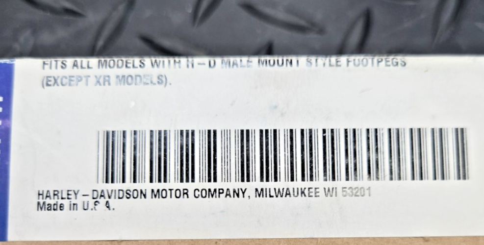 Harley-Davidson Universal Chrome Bullet Tip Footpeg Bolt Kit 94133-01 NEW #0787