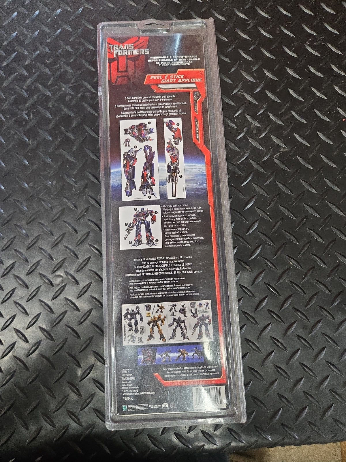 Transformers Peel & Stick Wall Decals Total - #1160