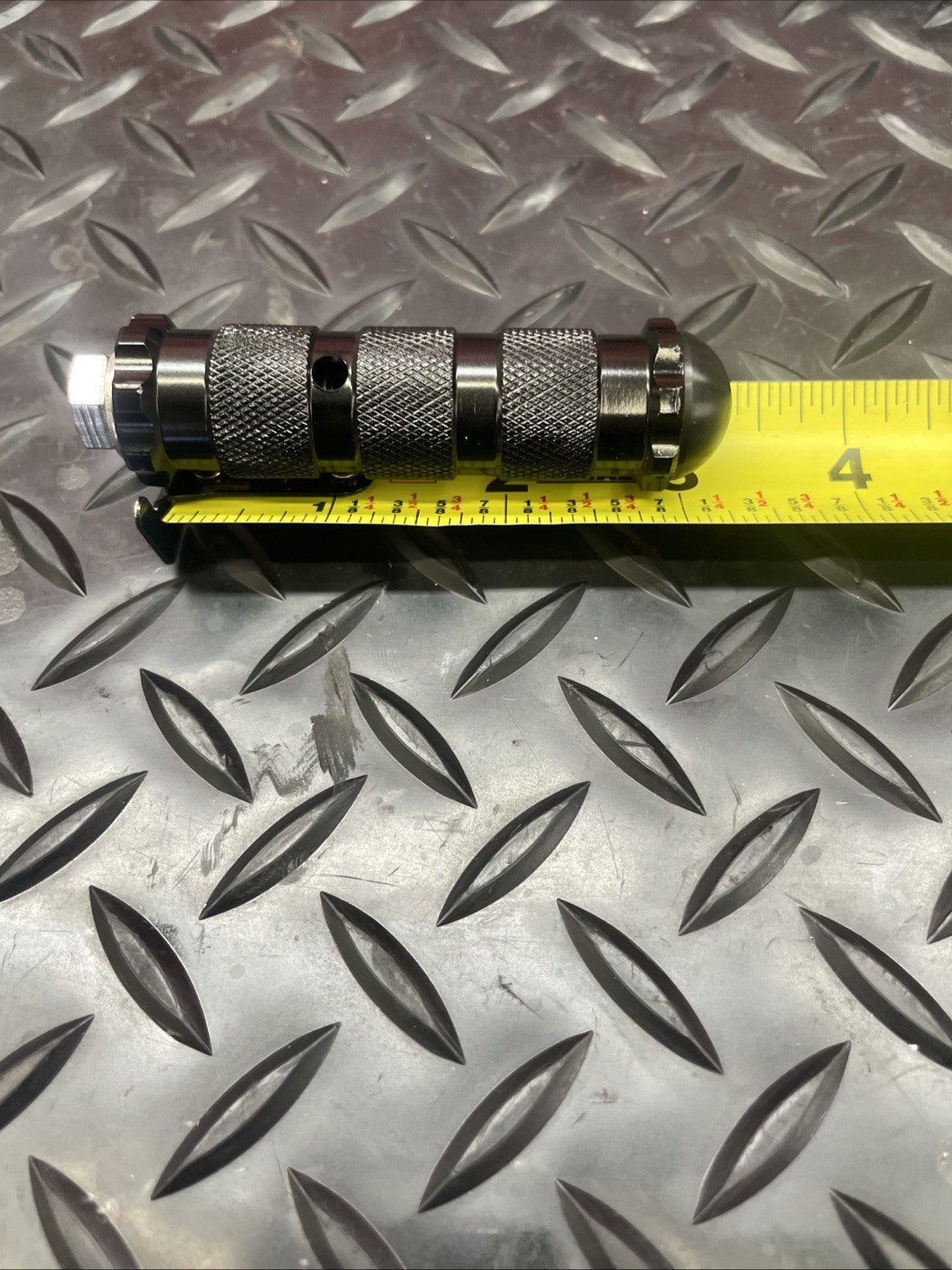 Racing Black Aluminum Foot Pegs 3 1/4”  M8 Bolt   #1409