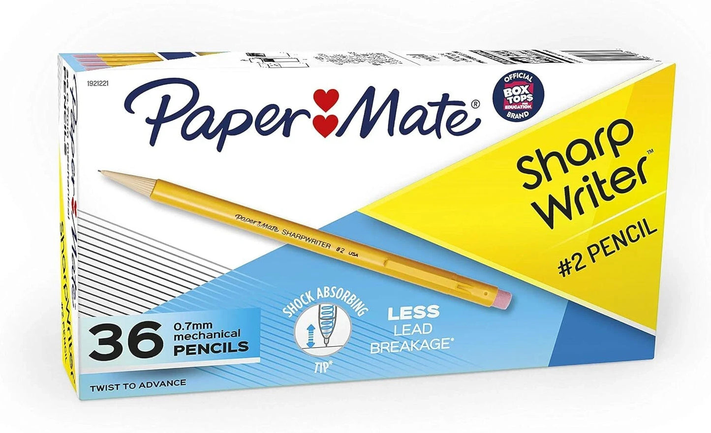 Paper Mate SharpWriter Mechanical Pencils 0.7mm #2 Yellow 35 #0080