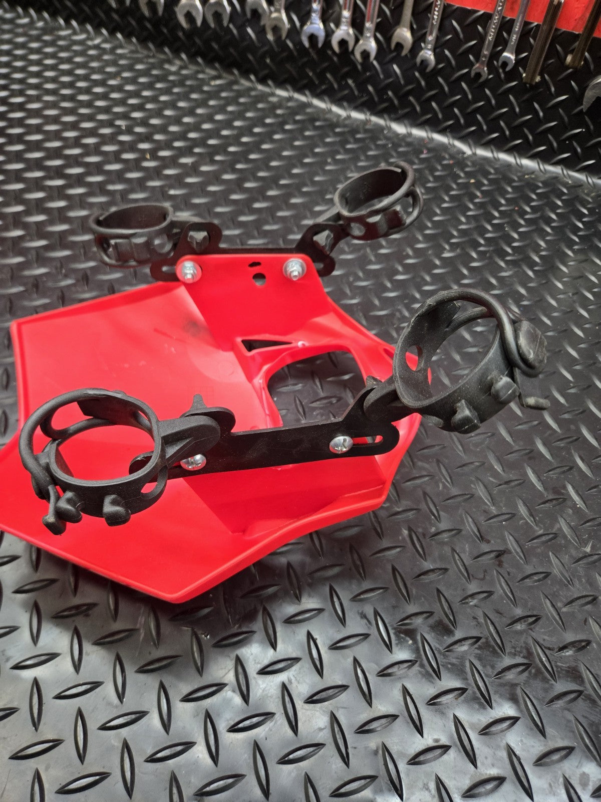 Headlight Rubber Straps Holder Honda Yamaha Suzuki Dirt Bikes (PLATE FREE) #1039