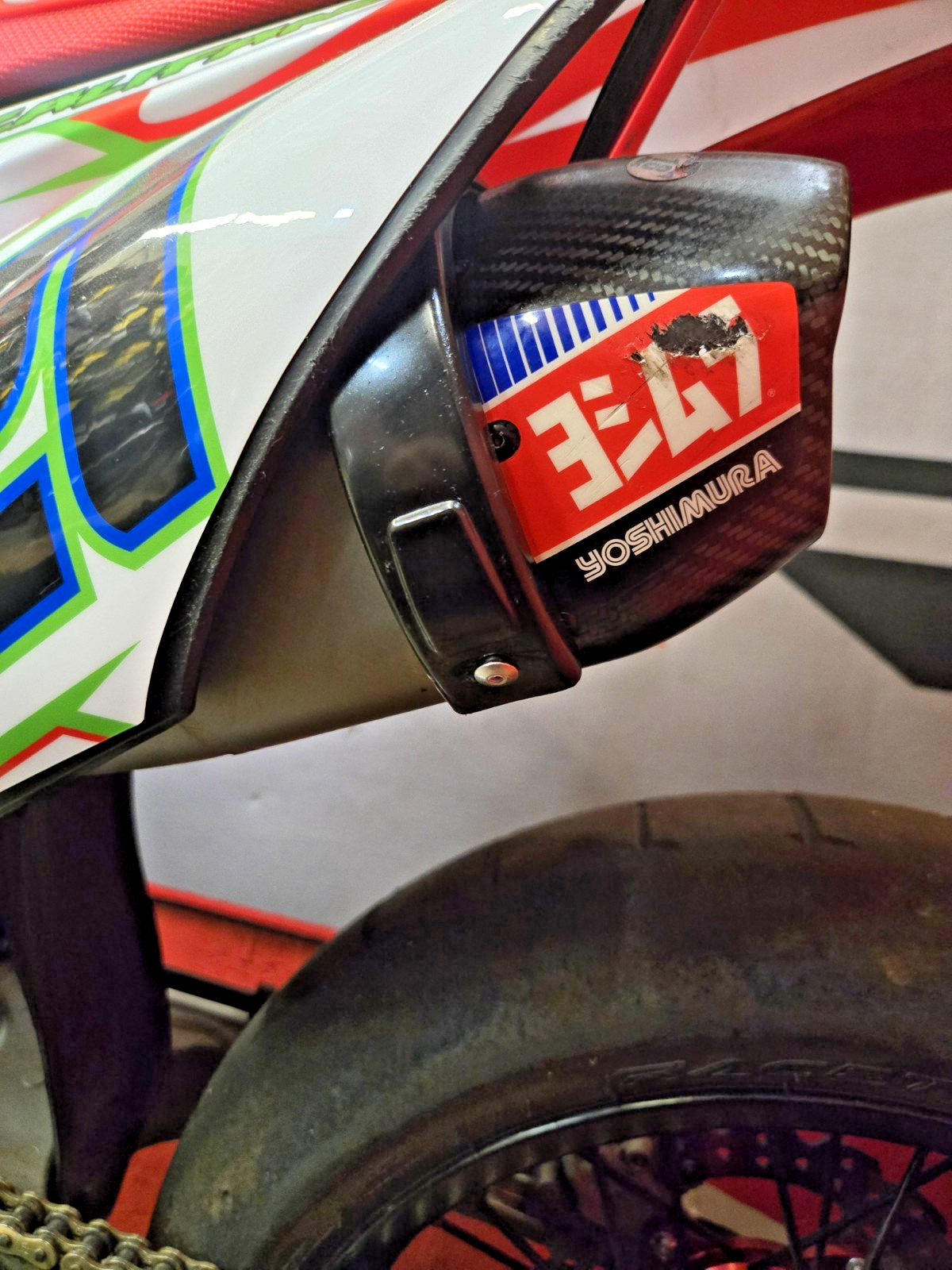 sliders Exhaust Slider Protector Muffler Silence Cover Round Super Motard  #0493