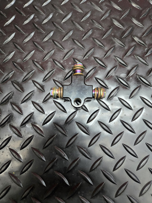 Motorcycle Hydraulic Brake oil Hose Pipe Tee Coupling Tee Connector  #0743