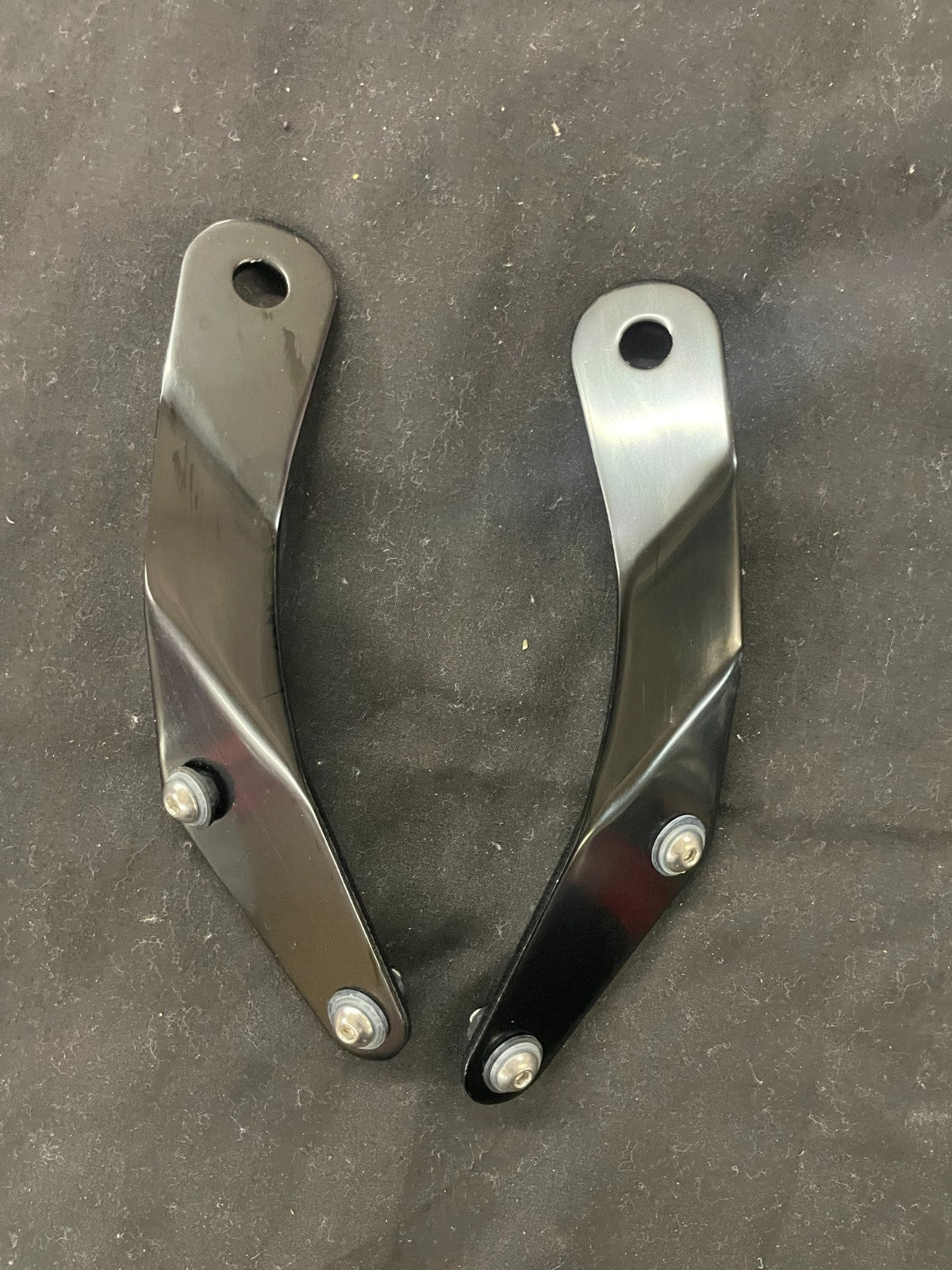 Small Universal Windshield Motorcycle Wind Deflector Windscreen CAFE RACER #0119
