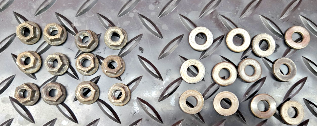 1974-1976 Honda CB550F CB550K  head nuts and washers #0995