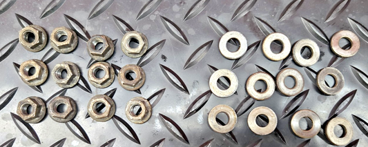 1974-1976 Honda CB550F CB550K  head nuts and washers #0995