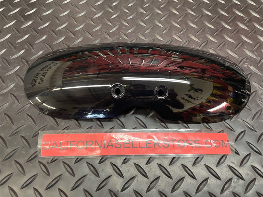 Cafe Racer Style Front Fender Short Mudguard Black 13.25” Length   #1191
