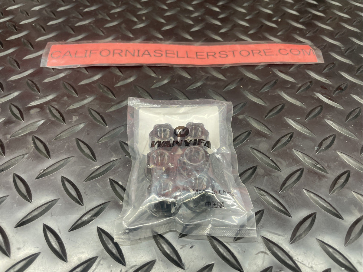 Titanium Black Rear Sprocket Race Nuts M10 1.25mm Pitch  #1416