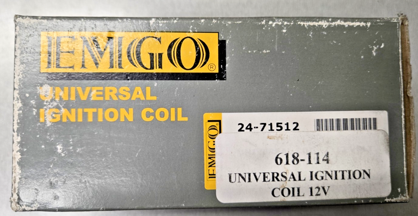 NEW Emgo - 24-71512 - Universal Ignition Coil 12V  #0570