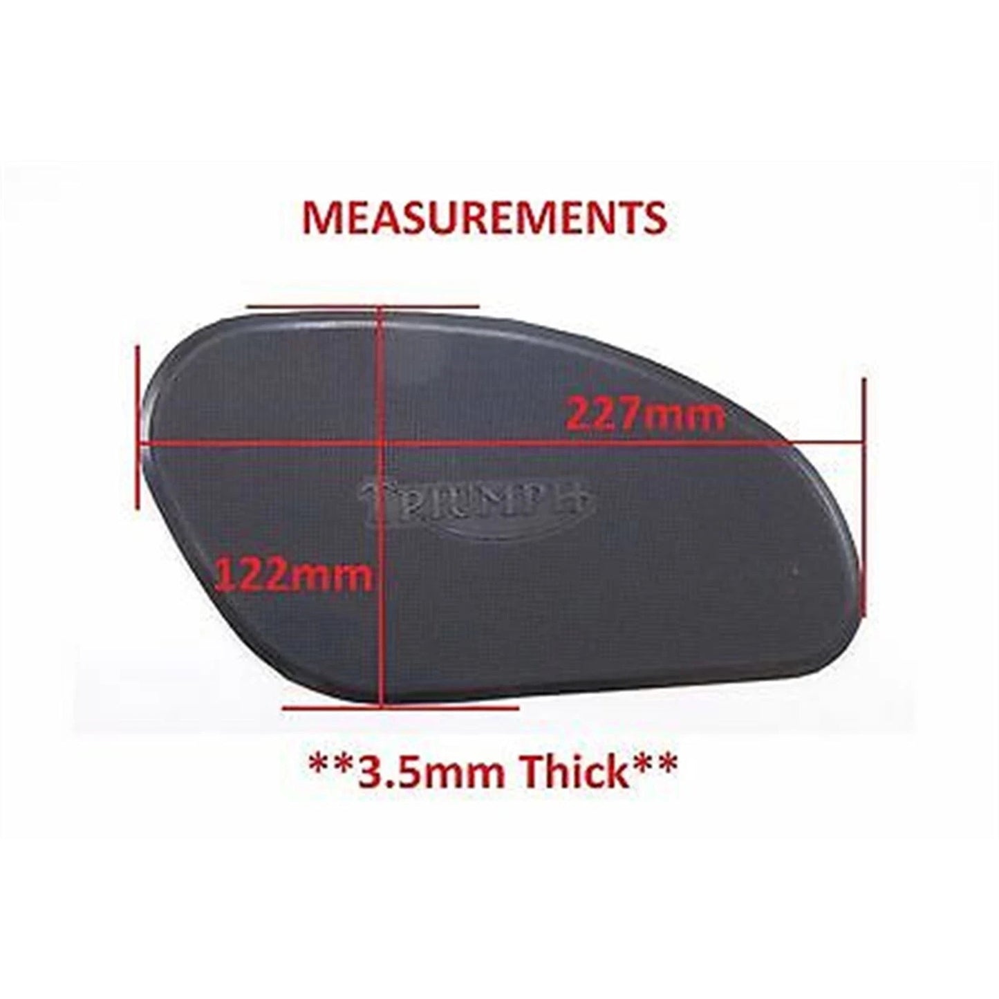 TRIUMPH Fuel Tank Knee Pads With Name LOGO 43-06731  #0587
