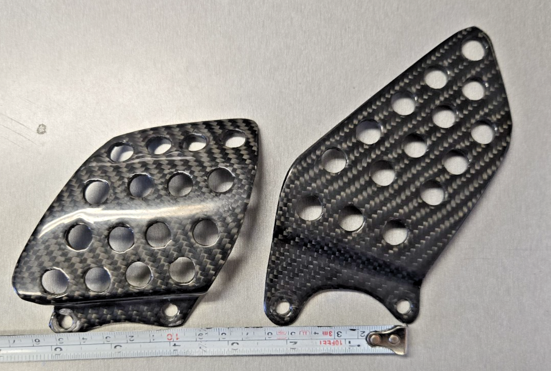 100% Carbon Fiber Motorcycle Heel Protection #0481