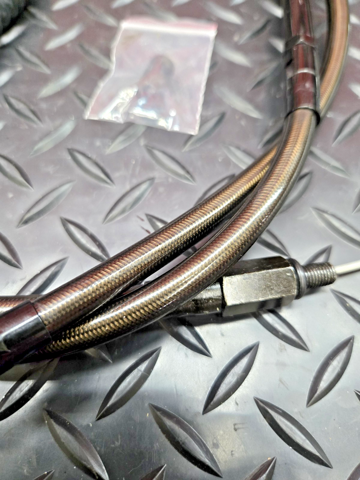 Harley Clutch Cable BLACK CLEAR Vinyl 70" LA Choppers LA-8200C08M #0847