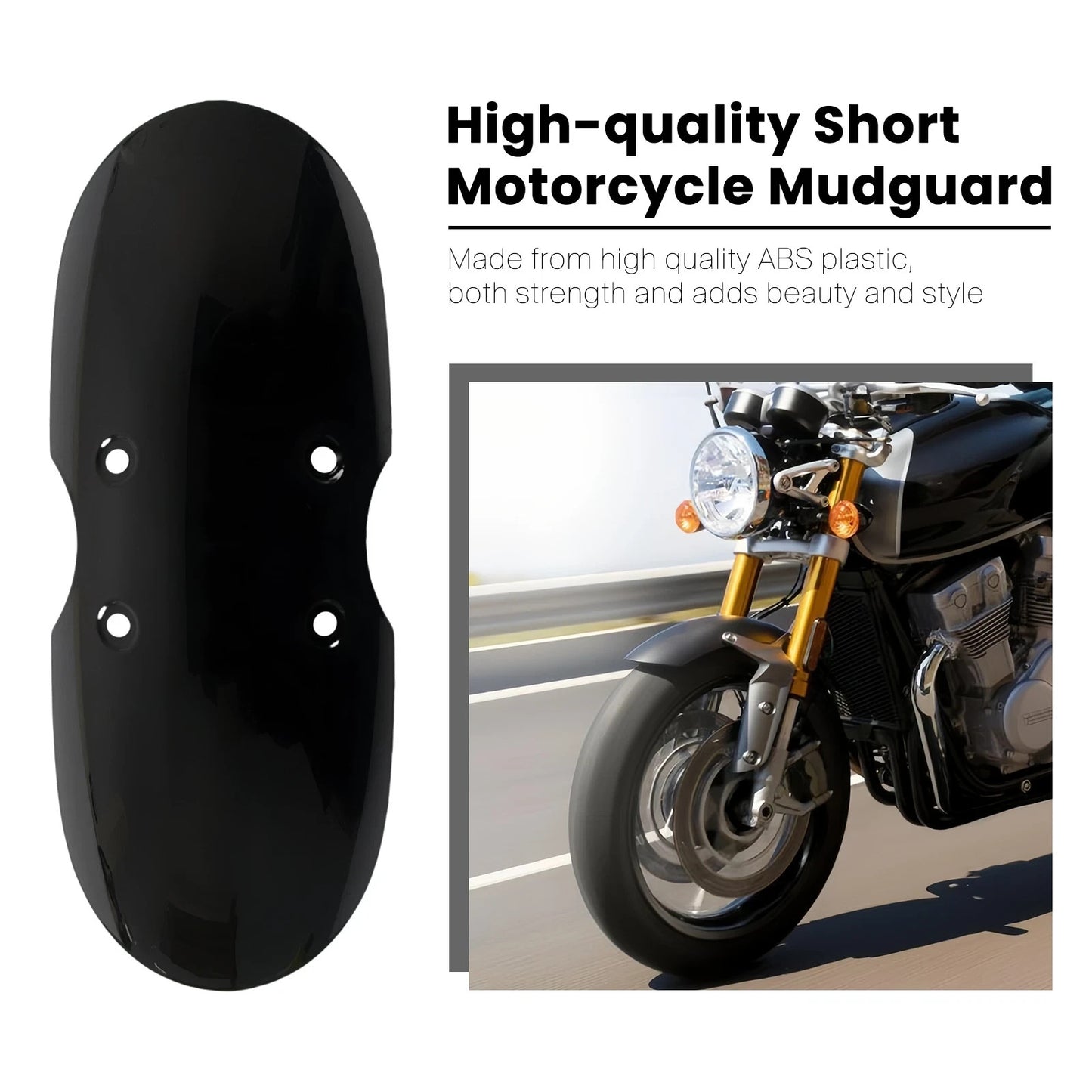 Motorcycle Front Fender Cafe Racer Mudguard Short ABS CAFE RACER  #0120
