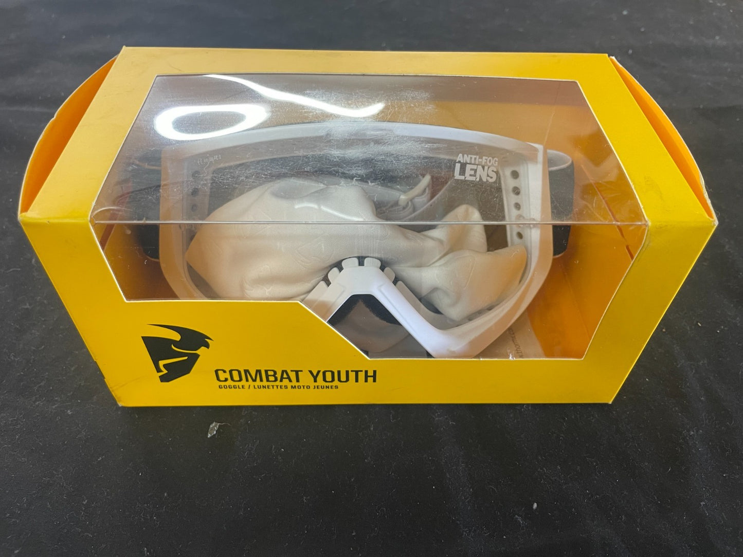 Thor Youth Combat Goggles - Racer - White/Black 2601-2361   #0191