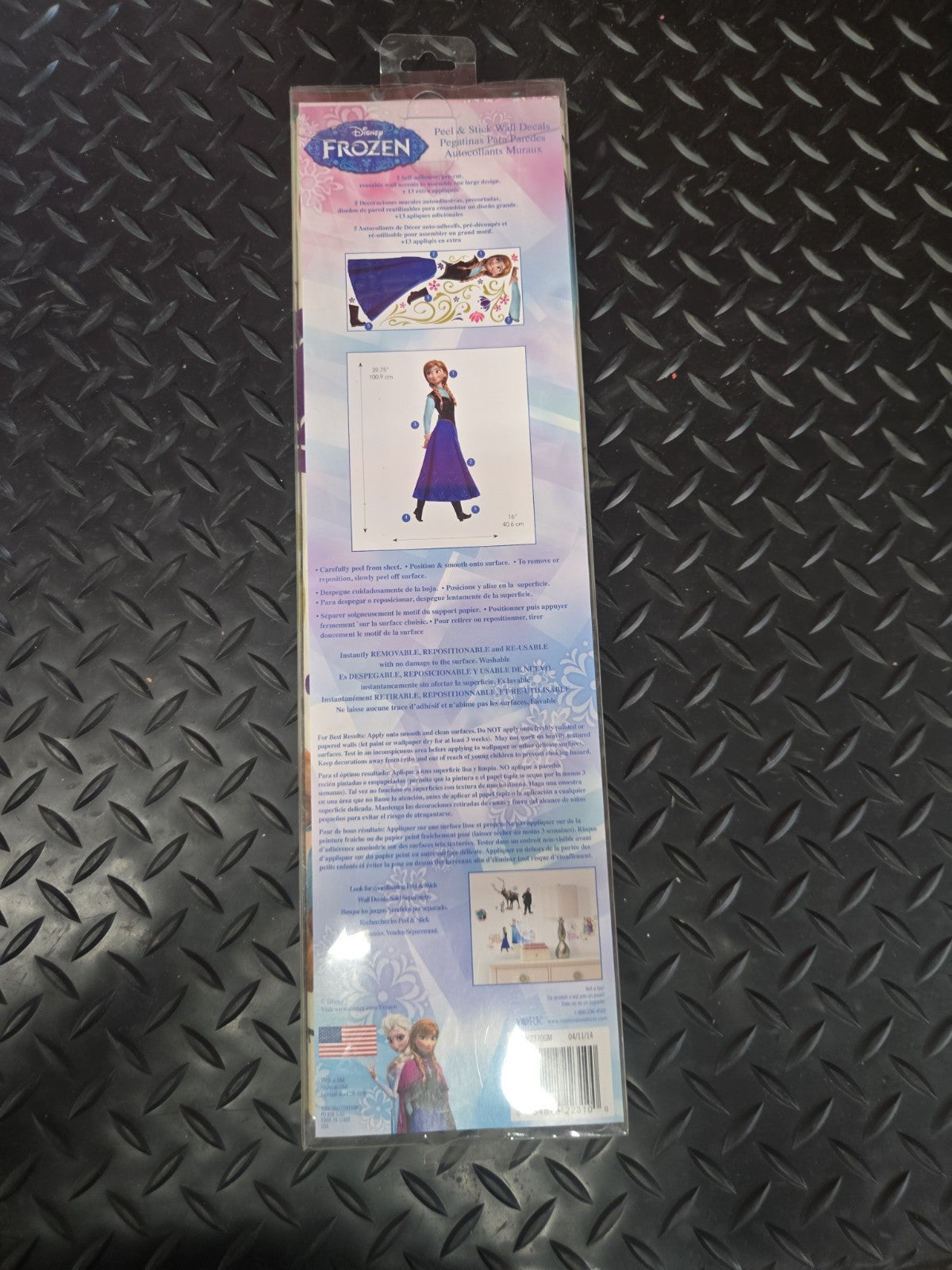 Disney Frozen Princess Anna Wall Decoration Decal Reusable #1154