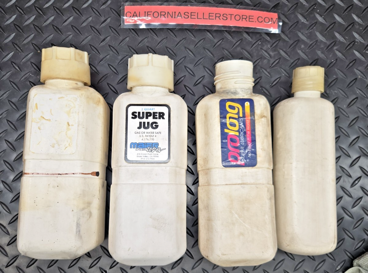 4X 1980s 1/2 Gallon Gas Tank JUG Spare GASOLINE For Motorcycle Off Road #0784
