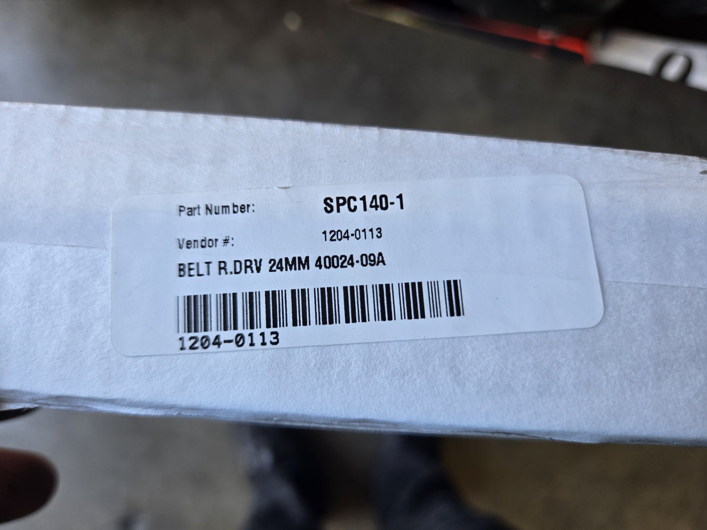 HARLEY DAVIDSON OEM Rear Drive Belt - 140 Tooth - 24 mm BDL SPC-140-1 USED #0556