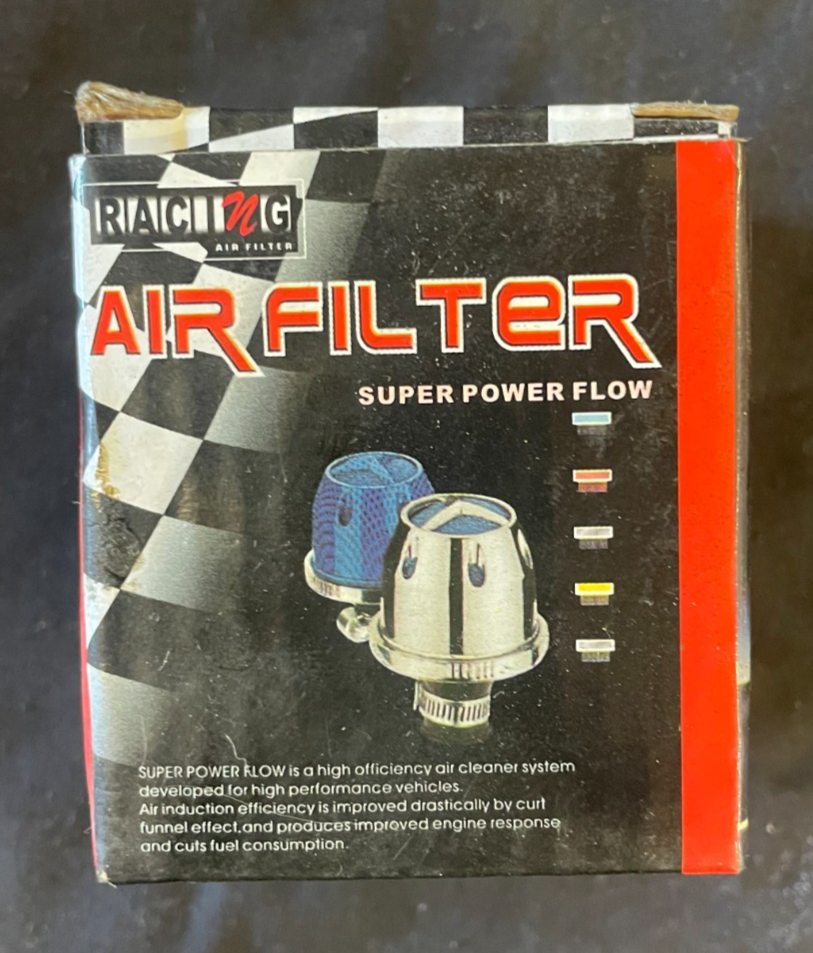2X BLACK Universal Crankcase Air Breather Filter 3/8" Inch (10mm)  #0067