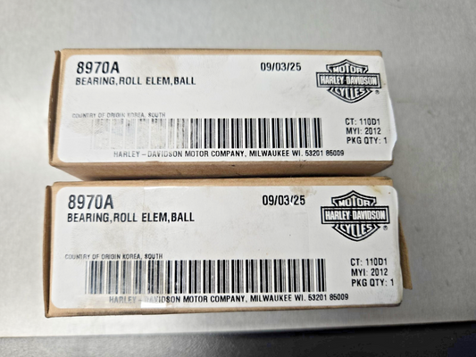 2 X HARLEY DAVIDSON NEW OEM  XL 04-21 Transmission Bearing Genuine 8970A  #0195