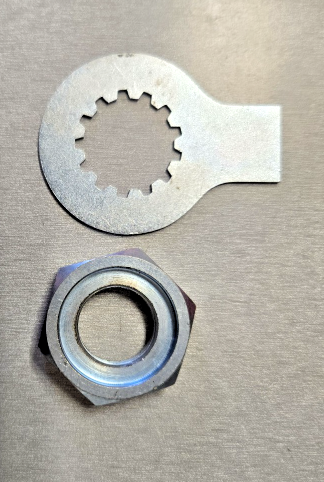 SUZUKI DRZ400 GZ250 GN400 SP500 FRONT SPROCKET NUT & LOCK WASHER #0722