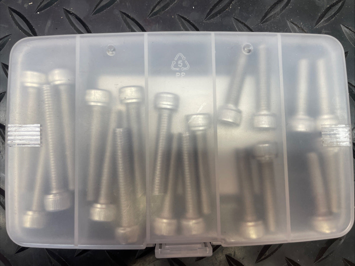 20pcs M8 Screws Assortment kit M8x30/35/40/45/50mm Hex Socket Head #1377