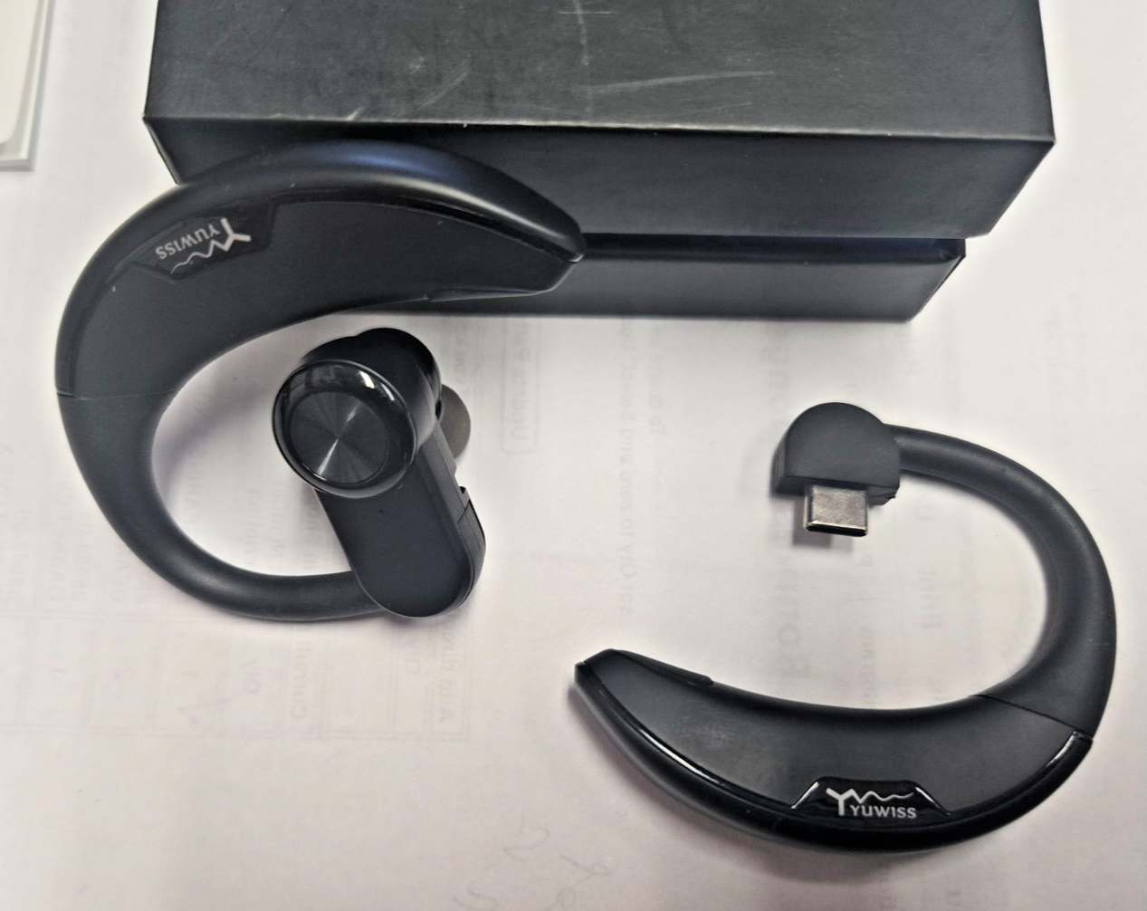 YUWISS Y6 Bluetooth Earpiece w/Mic Wireless Headphones HEADSET   #0221