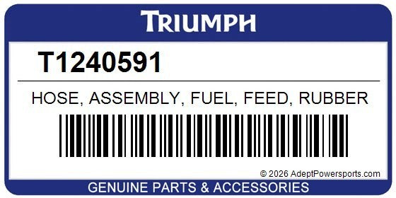 Triumph Speed Triple 1050 Speed Triple R S and RS Fuel Line T1240591 #0623