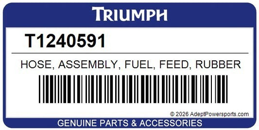 Triumph Speed Triple 1050 Speed Triple R S and RS Fuel Line T1240591 #0623