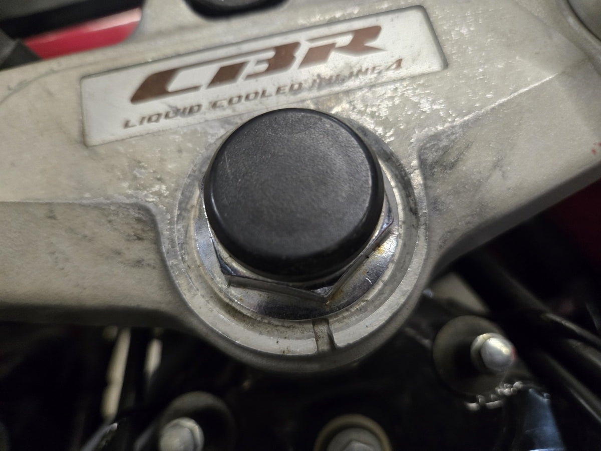 Honda CBR1000f  1991 Top Steering Clamp Nut Cap and forks caps #1182