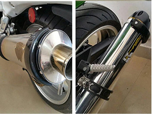 Motorcycle Exhaust Protector 100-160mm Can Cover Round oval Exhaust Guard Cover