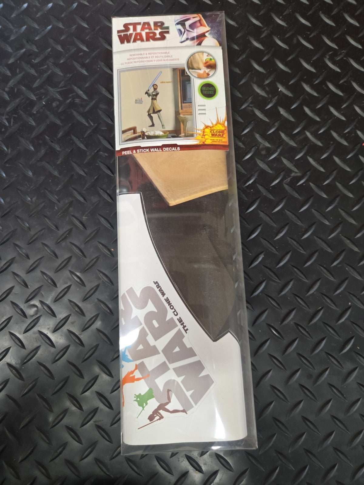 RoomMates Star Wars OBI WAN KENOBI Glow-in-Dark Peel & Stick Wall Decal #1155