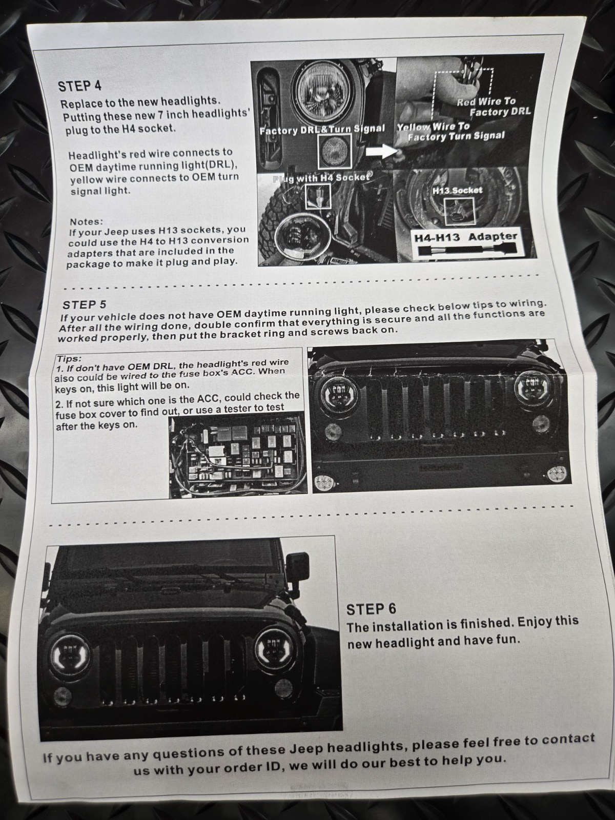 7" LED Headlight #0518
