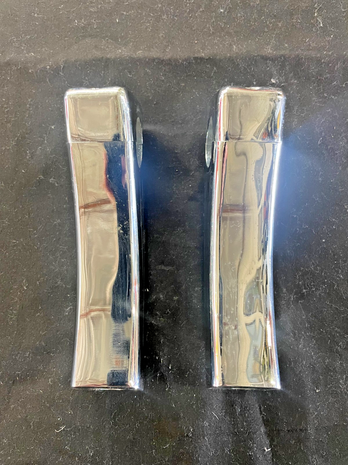 CHROME 4" RISE RISERS PULLBACK HARLEY SOFTAIL DYNA BIG-TWIN 1" BAR   #0173