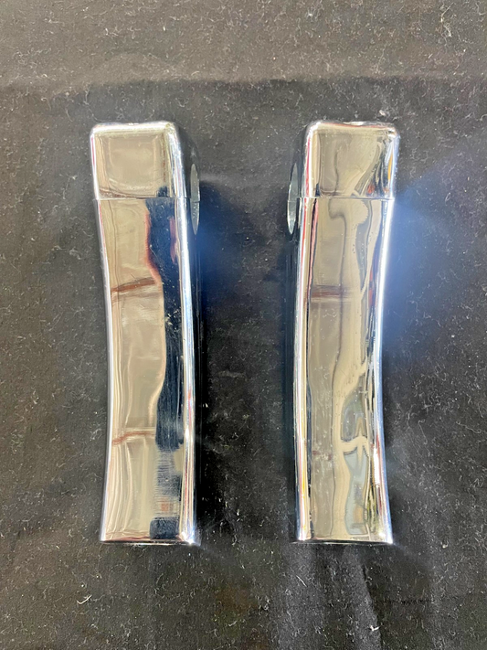 CHROME 4" RISE RISERS PULLBACK HARLEY SOFTAIL DYNA BIG-TWIN 1" BAR   #0173