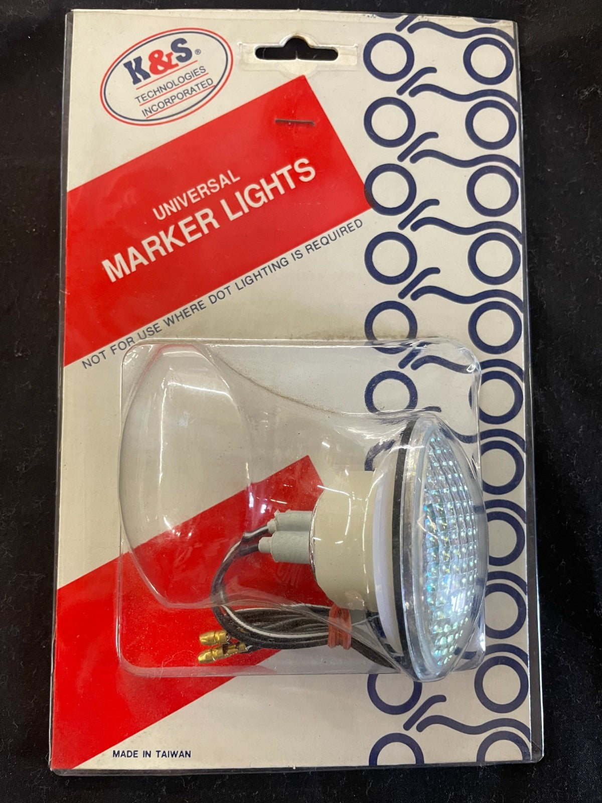 1 X K&S 25-8277 MARKER LIGHTS, FLAT OVAL, SMALL (S/F) RAINBOW   #0314