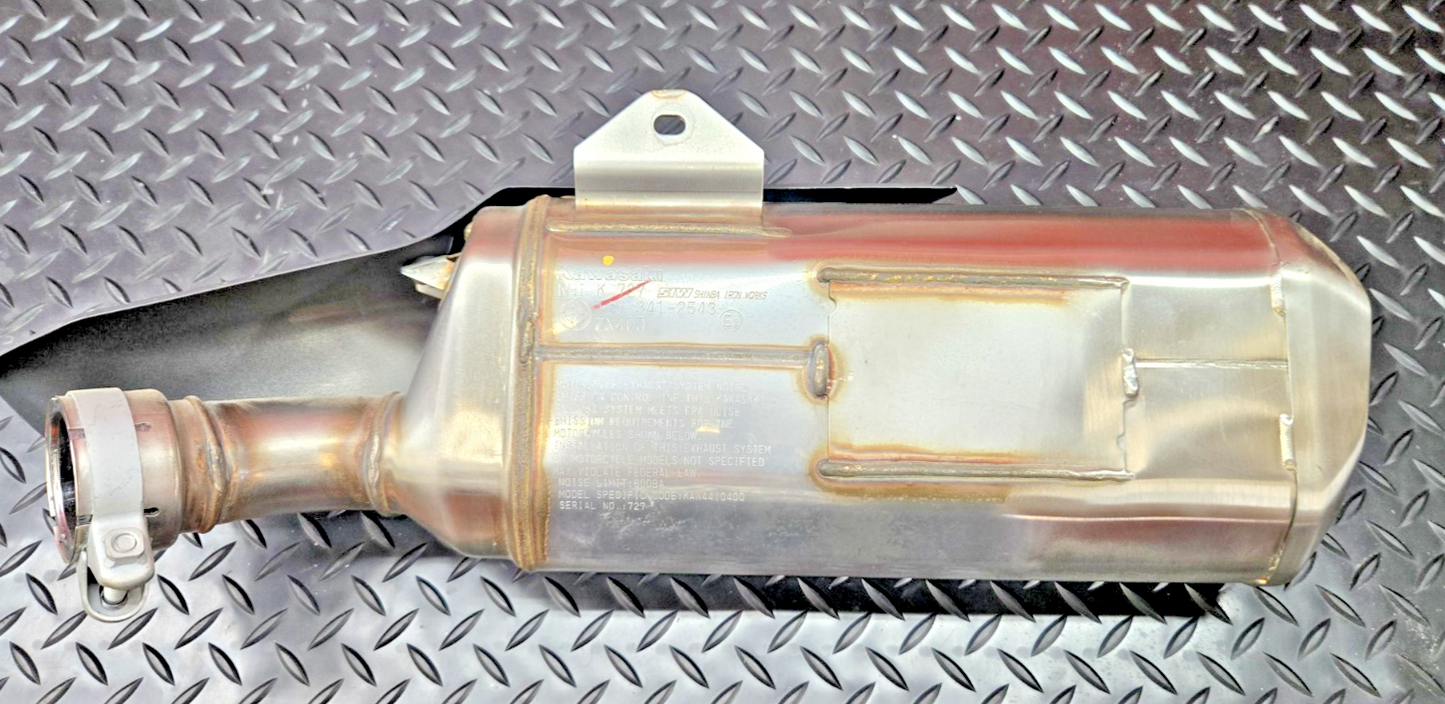 KAWASAKI NINJA ZX4RR Exhaust Original Muffler OEM EXHAUST ZX400 #0530