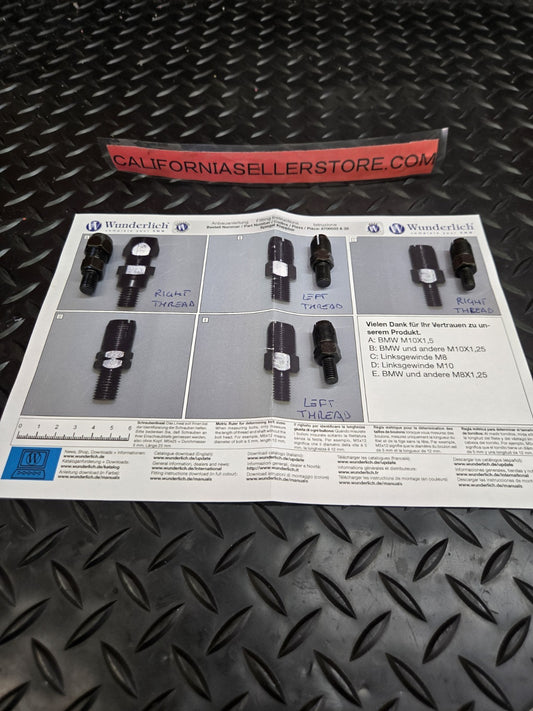 BMW wunderlich Mirror Adaptor SOLD EACH  #1202