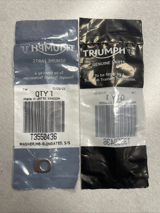 Triumph Daytona Tiger Thunderbird Washer M6 Elongated T3550436  #0676
