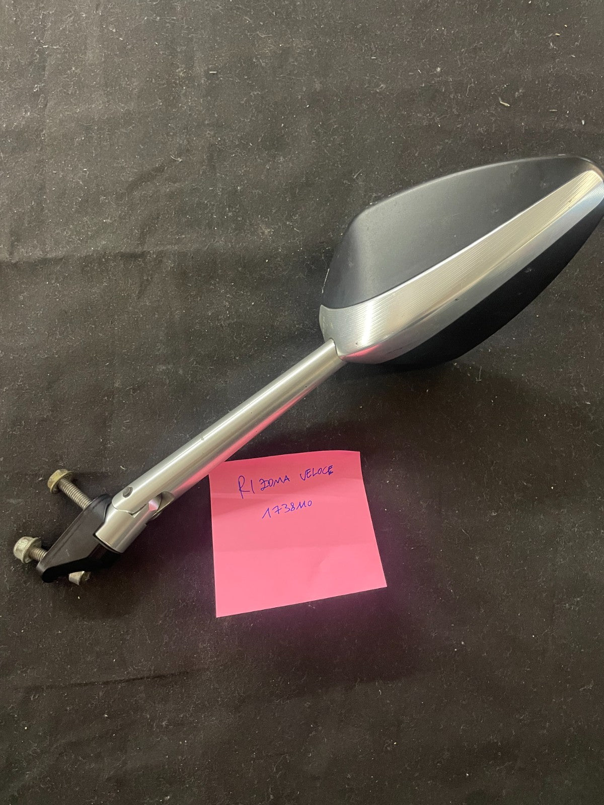 2X RIZOMA BS205A MIRRORS VELOCE SPORT SILVER  LEFT AND RIGHT  #0184