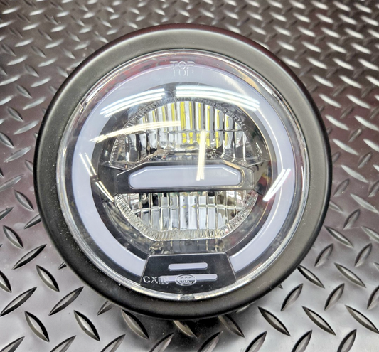 6" inch Motorcycle LED Round Headlight Hi/Lo HALO Headlamp Cafe Racer #0517
