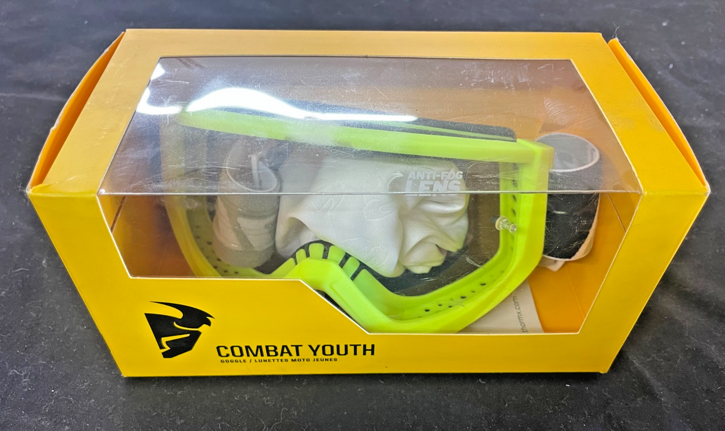 Thor YOUTH Combat Goggles - Racer - YELLOW NEON 2601-2362    #0194