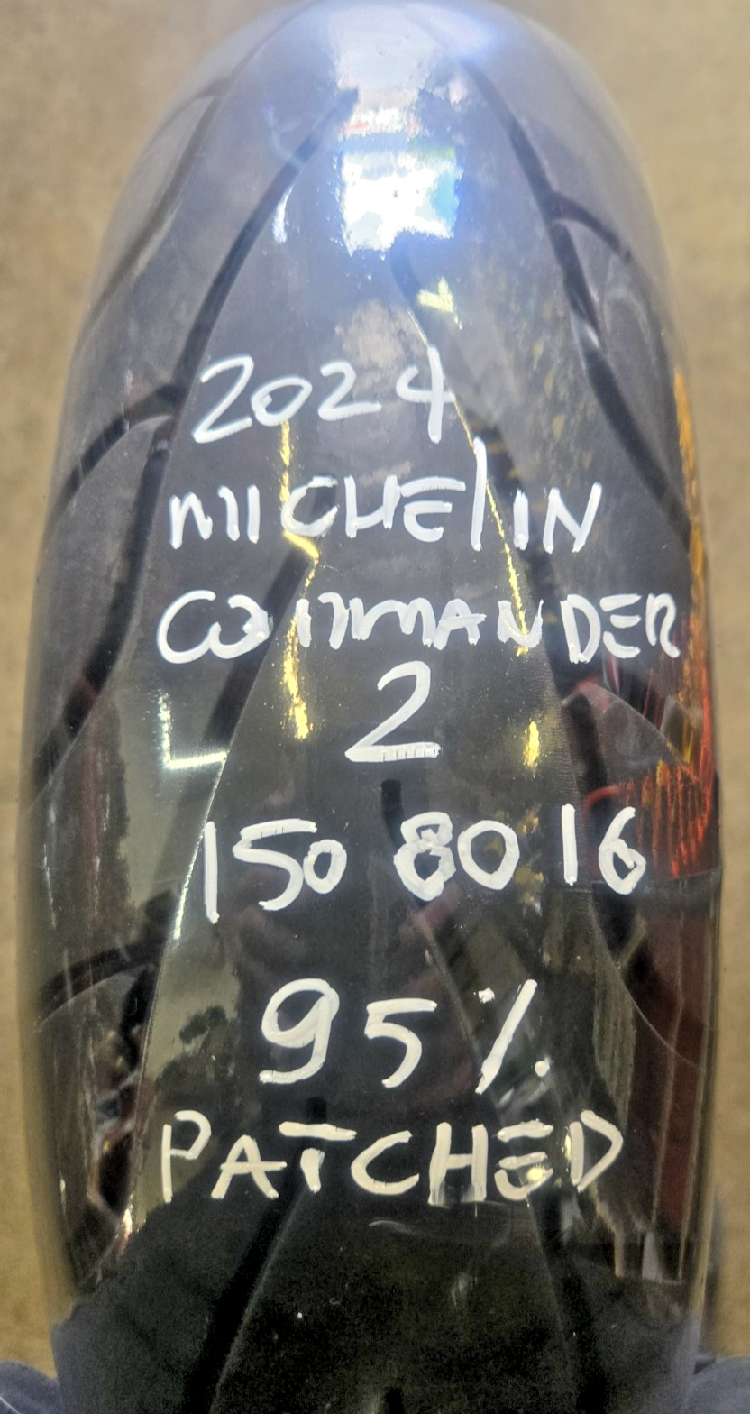MICHELIN COMMANDER II BSW 150 80 16 77H REAR 2024  95%  IT HAS A PATCH