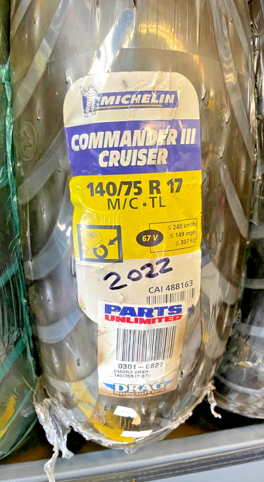 Michelin Commander III 140/75R17 Front Tire Cruiser 09958  NEW  2022