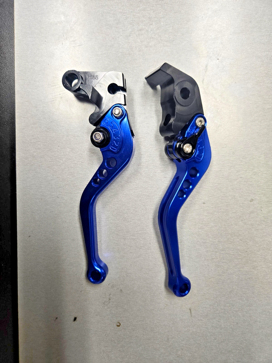 Motorcycle CNC Aluminum BLUE Clutch Brake Levers R104-Y688 Yamaha R1 2009 2014