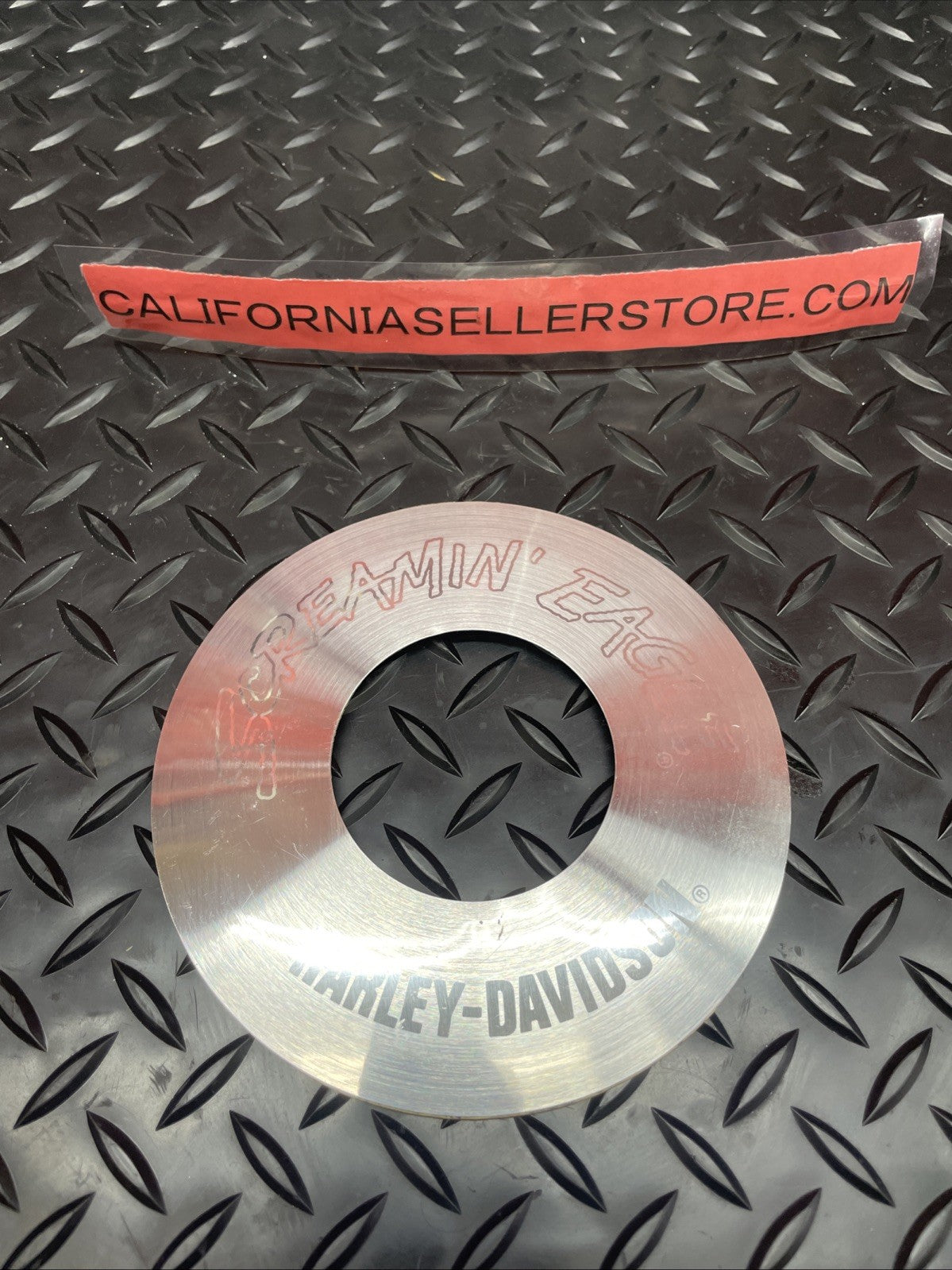 Harley Davidson ROUND EMBLEM AIR FILTER Screamin Eagle Touring Softail #0858