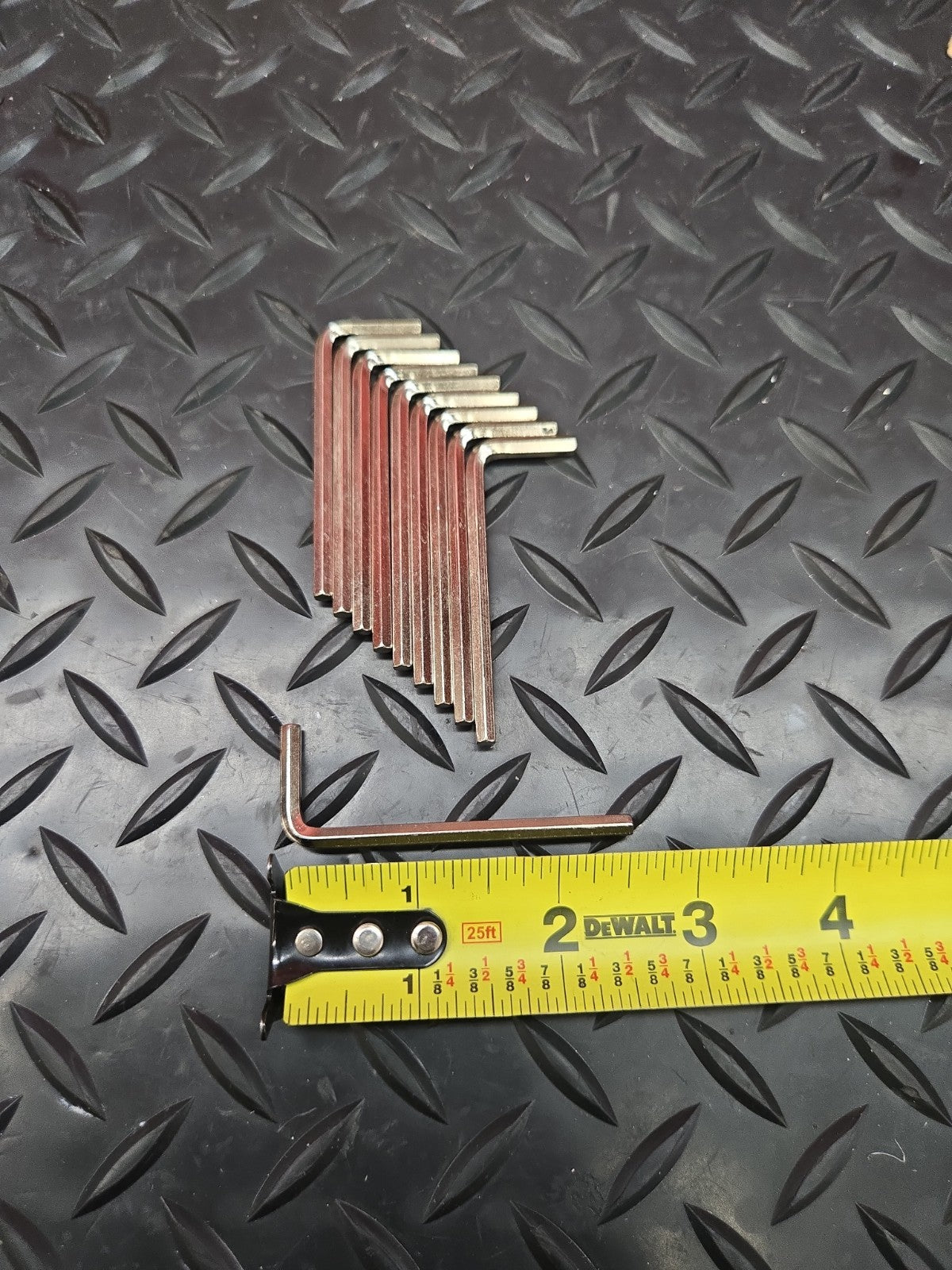 10 PCS 4mm Hex  L-Shaped Allen Wrench, S2 Steel #1365
